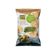 Rice Up Savanyú uborkás barna rizs chips - 60g előétel és snack