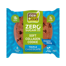  Rice Up Zero keksz kollagénnel és proteinnel tripla csokoládés 60g csokoládé és édesség