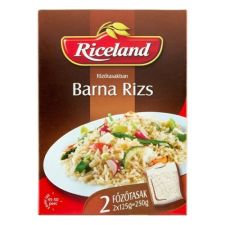 Riceland Főzőtasakos rizs RICELAND Barna 2x125g alapvető élelmiszer