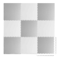 Ricokids Nagy habszivacs kirakószőnyeg fehér-szürke Ricokids 180x180cm 9db játszószőnyeg