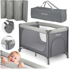 Ricokids összecsukható Utazóágy matraccal - világosszürke utazóágy