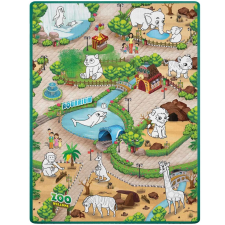 Ricokids Prémium színezhető, lemosható Játszószőnyeg filctollakkal 120x92cm - Állatkert játszószőnyeg
