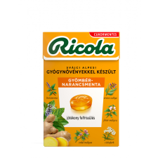  Ricola cukorka gyömbér-narancsmenta 40 g csokoládé és édesség