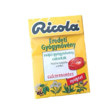 Ricola RICOLA CUKOR EREDETI GYÓGYNÖVÉNY CM. 40 g reform élelmiszer