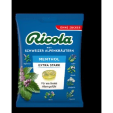 Ricola Ricola cukorka extra erős mentol zacskós 75 g reform élelmiszer