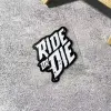  RideorDie matrica 5x4cm Fehér