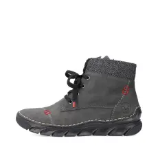 Rieker 55031 45 női bokacsizma, sportos, fűzős