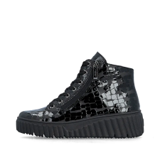  Rieker N2509 00 divatos fűzős női magas szárú platform sneaker női cipő