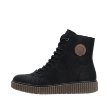 Rieker Y4308 00 női bokacipő, fűzős, meleg magasszárú sneaker női csizma, bakancs