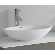  Riho Avella Solid Surface oval mosdó 58x36cm fürdőszoba kiegészítő