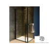 Riho Lucid GD201 100x80 matt fekete zuhanykabin GD210B080