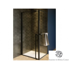 Riho Lucid GD201 100x80 matt fekete zuhanykabin GD210B080 kád, zuhanykabin
