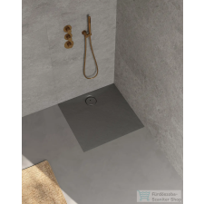 Riho Purite NUVIA 80x80 zuhanytálca, Stone Grey D009001085 kád, zuhanykabin
