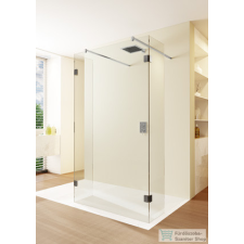 Riho Scandic NXT X202 fekete 116/27 fekete zuhanyajtó GX00322B0 kád, zuhanykabin