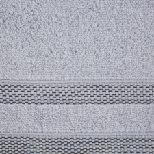  Riki csíkos pamut törölköző Ezüst 70x140 cm lakástextília