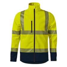 Rimeck ADL5V3 HV DROP Jól láthatósági softshell kabát (sárga, XXL) láthatósági ruházat