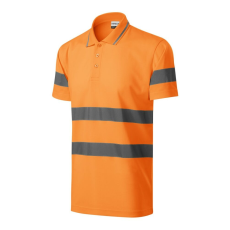 Rimeck HV Runway galléros póló unisex fluoreszkáló narancssárga M