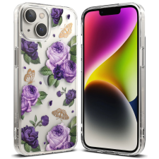 Ringke Fusion Design páncélozott tok zselés kerettel iPhone 14 Plus átlátszó (lila rózsa) (FD637E29) tok és táska