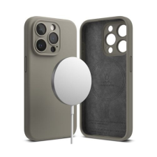 Ringke iPhone 15 Pro Case Silicone Magnetic Gray Telefontok tok és táska