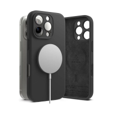 Ringke iPhone 16 Pro Max Silicone mágneses tok, fekete tok és táska
