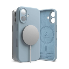 Ringke iPhone 16 Silicone mágneses tok, kék tok és táska