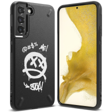 Ringke Onyx Design Teses TPU tok Samsung Galaxy S22 + (S22 Plus) fekete (graffiti) () tok és táska