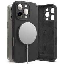 Ringke Silicone MagSafe-kompatibilis tok iPhone 16 Pro - fekete tok és táska