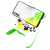 RiotPWR ™ ESL Gaming Controller for Android (White/Green) (RP1925ESL) - Kontrollerek