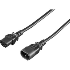 RITTAL 3 pólusú hálózati tápkábel toldó, hosszabbítókábel [C14 dugó - C13 aljzat] 1.8m fekete színű Rittal 7200.215 (7200.215) kábel és adapter