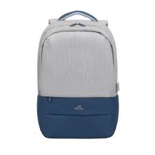 RivaCase - 7567 Anti-theft Laptop backpack 17.3" / 6 Grey/Dark blue számítógéptáska