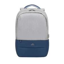 RivaCase 7567 Anti-theft Laptop Backpack 17,3" Grey/Dark Blue számítógéptáska