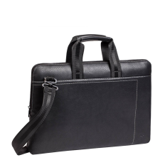 RivaCase 8930 Orly (PU) slim Laptop bag 15,6" Black (6906201089308) számítógéptáska