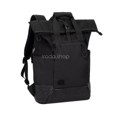 RivaCase Notebook hátizsák, 15,6", rolltop, 25L, RIVACASE "5321 Dijon", fekete számítógéptáska