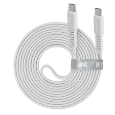 RivaCase Usb kábel, usb-c - usb-c, 2,1 m, rivacase "ps6005 w21", fehér 4260403579626 kábel és adapter