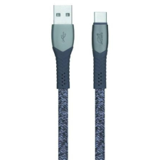RivaCase USB kábel, USB - USB-C, 1,2 m, RIVACASE PS6102, szürke (RUK6102GR) kábel és adapter