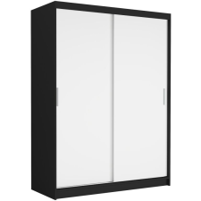  RIVANO III. Gardróbszekrény 150x200x60 - fekete, fehér bútor
