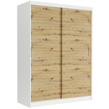  RIVANO IV. Tolóajtós gardróbszekrény 150x200x60 - fehér, artisan bútor