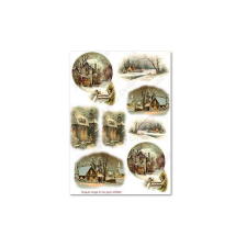  Rizspapír – házak dekorációs kellék