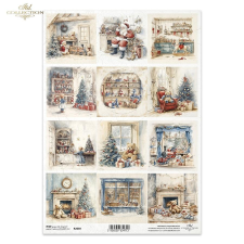  Rizspapír - karácsonyi szoba dekorációs kellék