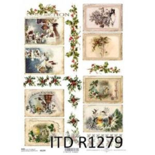  Rizspapír - kis képek dekorációs kellék