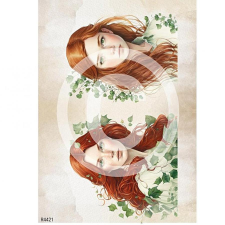  Rizspapir - lány dekorációs kellék