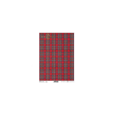  Rizspapír - piros kockás dekorációs kellék