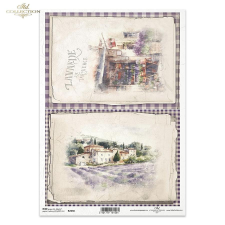  Rizspapír - Provence dekorációs kellék