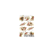  Rizspapír - tavaszi virágok, barkák dekorációs kellék