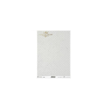  Rizspapír - világosszürke alapon pöttyös dekorációs kellék