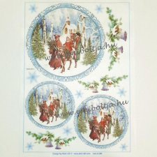  Rizspapír, vintage karácsony dekorációs kellék