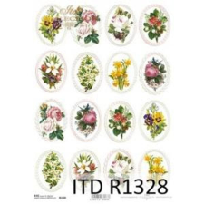  Rizspapír - virágok dekorációs kellék