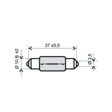 RMS 12V 5W T11x39 zászlós lámpa egyéb motorkerékpár alkatrész