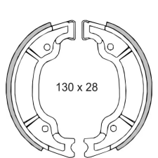 RMS 22 512 0450 fékpofa RMS  Futómű és fék alkatrészek Fékpofák (dobfék) egyéb motorkerékpár alkatrész