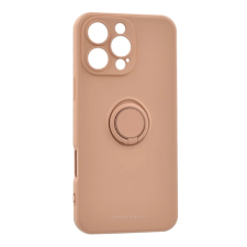 ROAR Amber szilikon hátlap kitámasztó gyűrűvel iPhone 16 Pro rózsaszín tok és táska